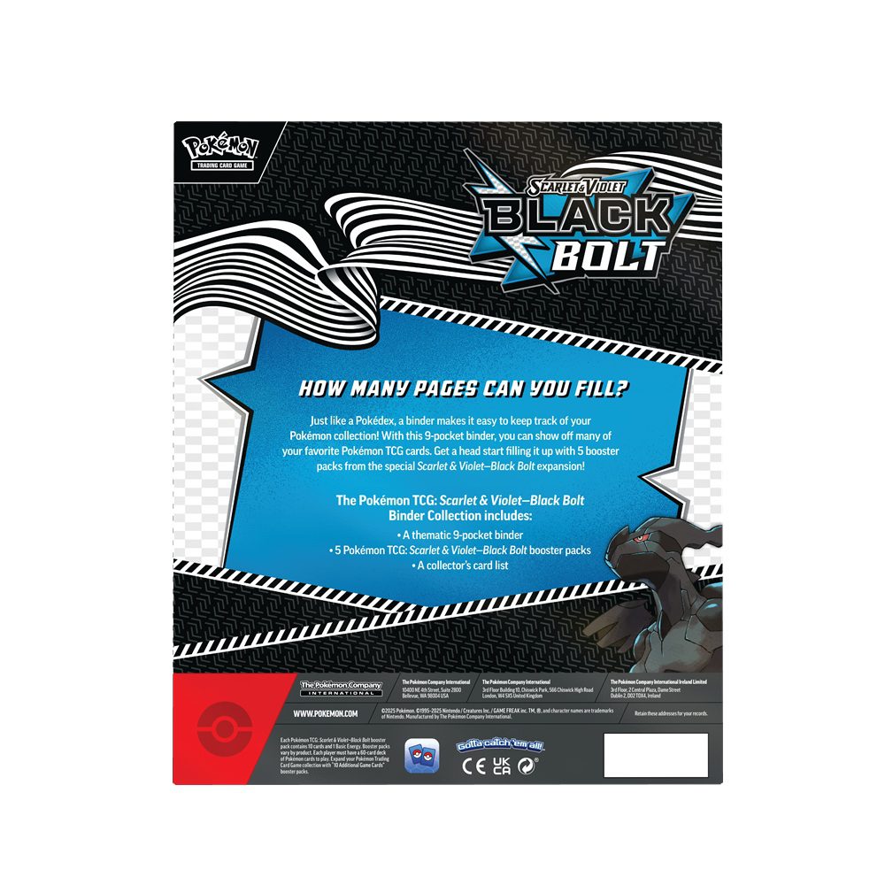 Pokemon Black Bolt Binder Collection