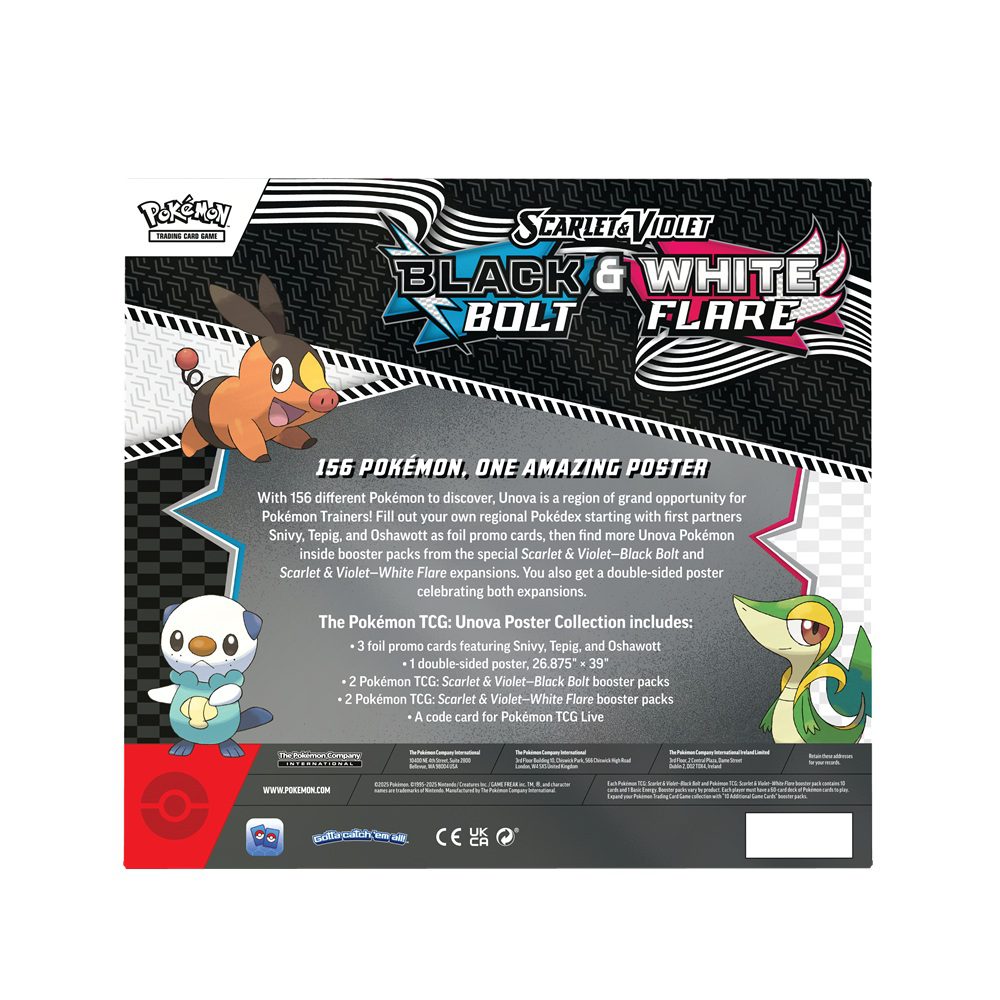 Pokemon Black Bolt & White Flare Poster Collection