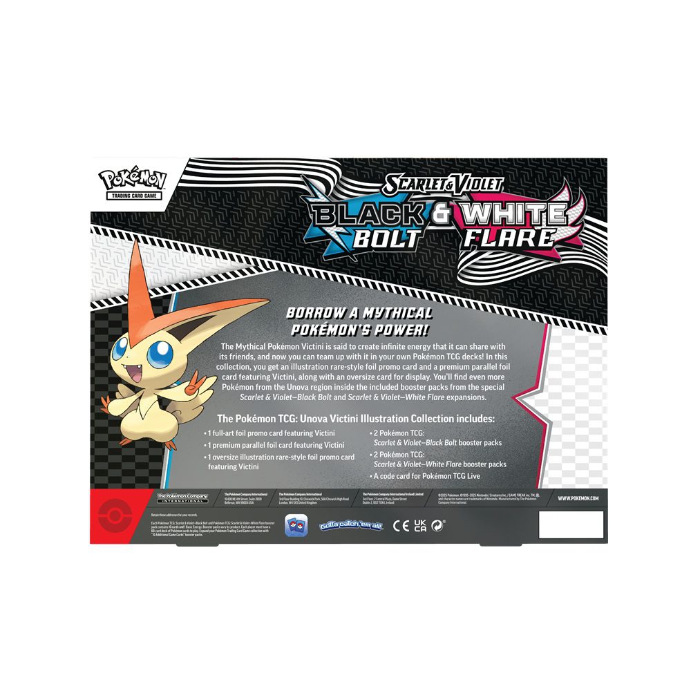 Pokemon Black Bolt & White Flare Victini Illustration Collection