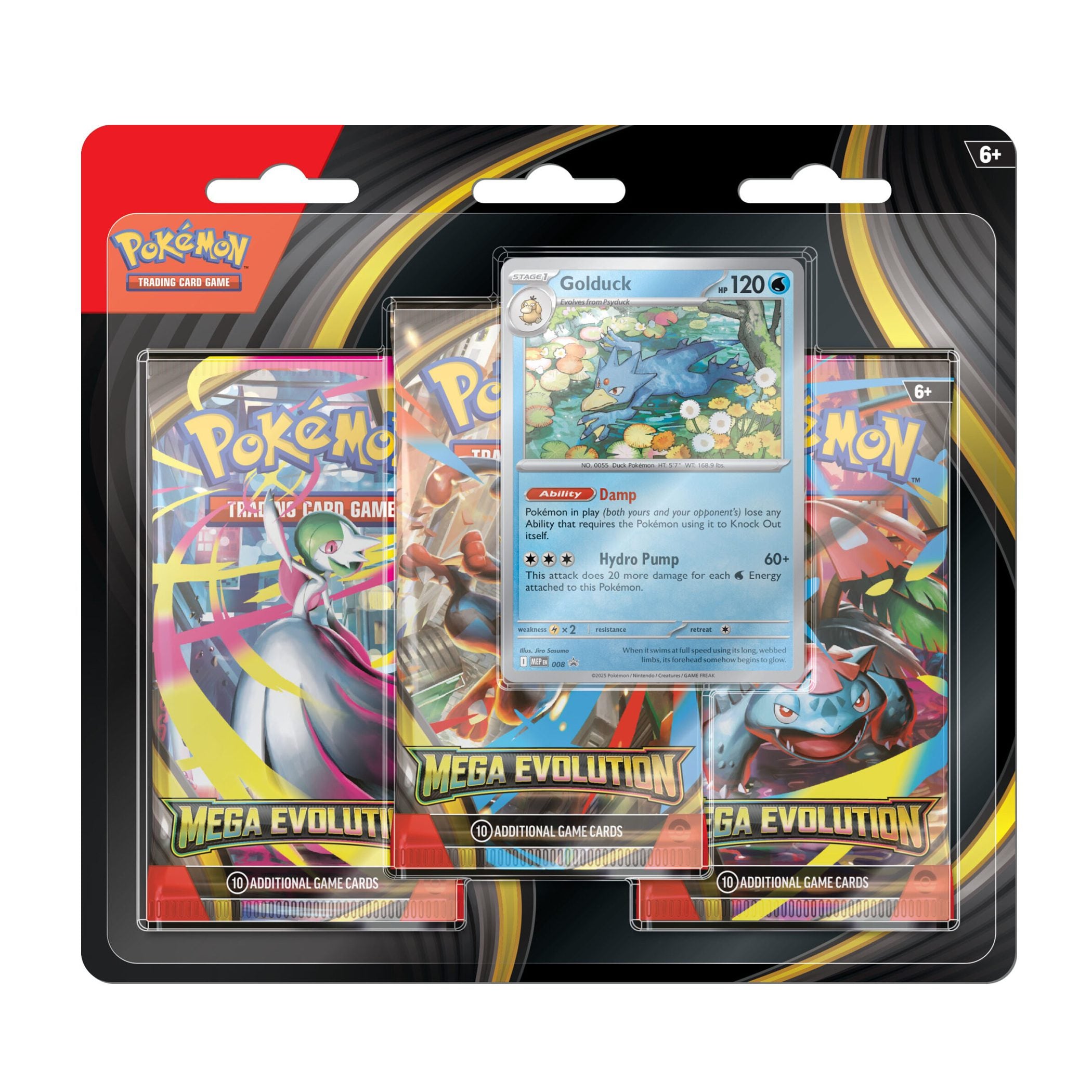 Pokemon Mega Evolution 3 Pack Blister Golduck