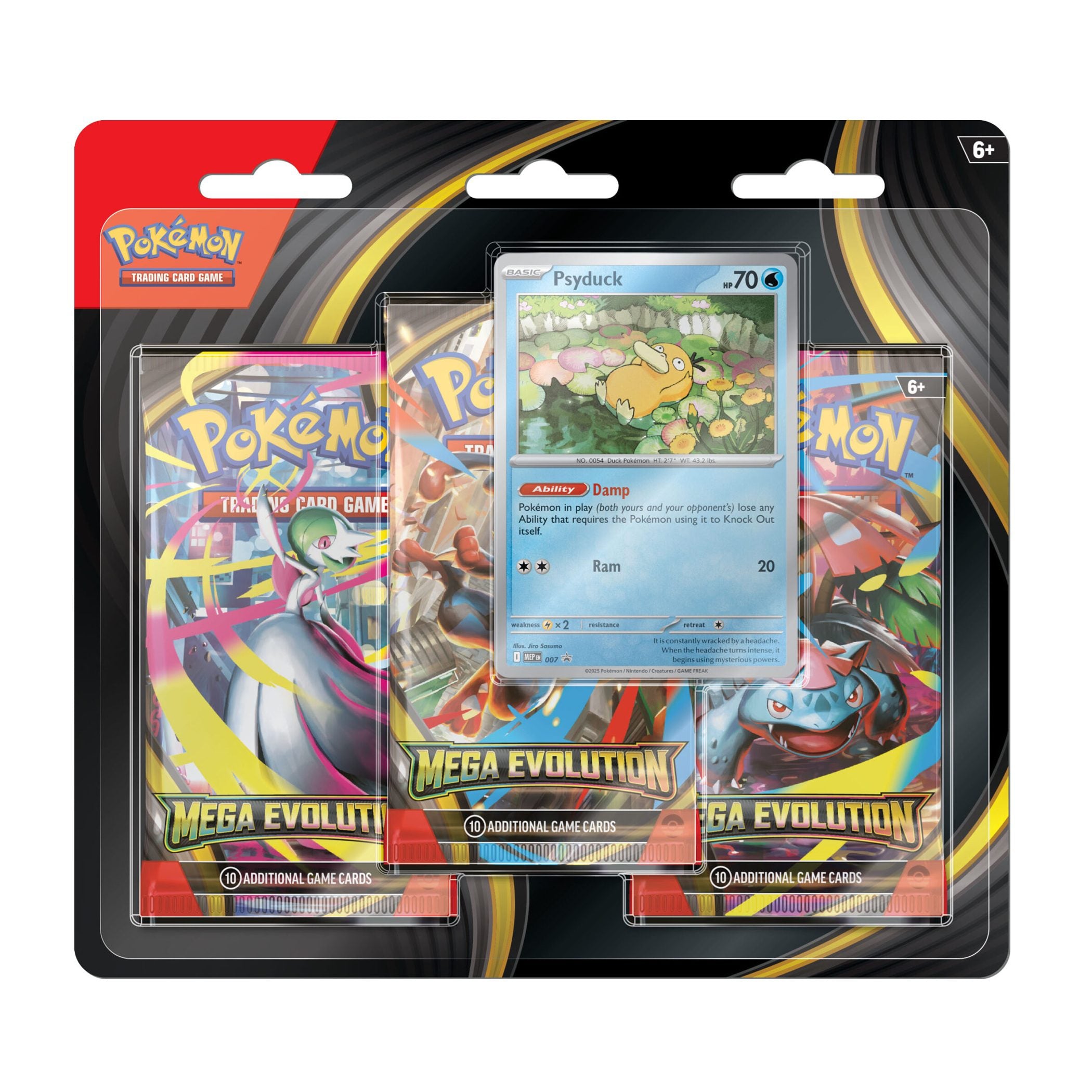 Pokemon Mega Evolution 3 Pack Blister Psyduck