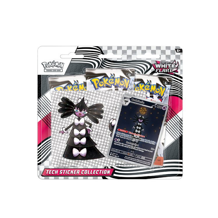 Pokemon White Flare Gothitelle Tech Sticker Collection