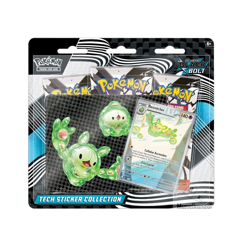Pokemon Black Bolt Reuniclus Tech Sticker Collection